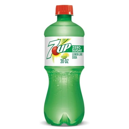 7UP Zero Sugar Soda Pop 20oz Bottles  Quantity of 24