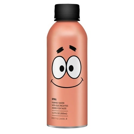 PATH Water Ultra-Filtered Water  Limited Edition Aluminum SpongeBob Themed Bottles  16.9 Oz  18 Count