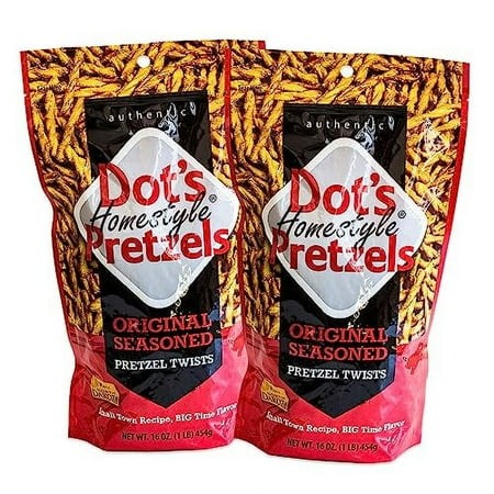 Dot S Homestyle Pretzels - Original Seasoned Pretzel - Gourmet and Tasty - 2  16Oz Bags