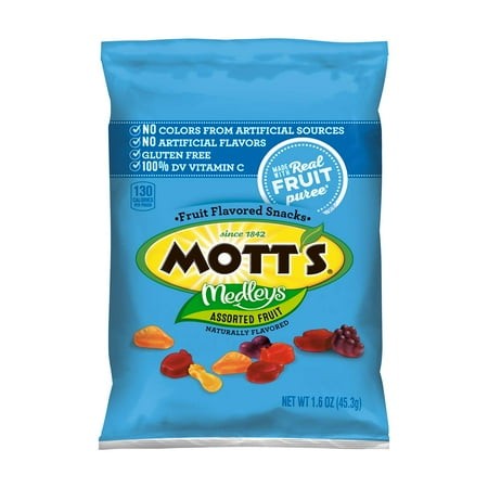 Mott S Assorted Fruit Snacks  1.6 Oz  144 Count