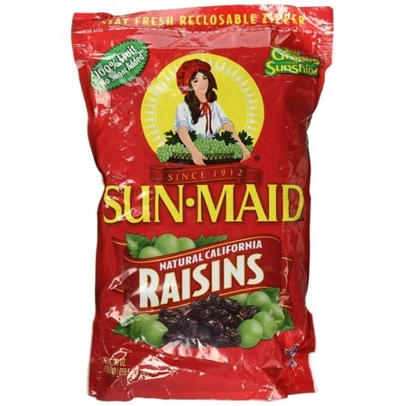 Sun Maid Natural California Raisins 30-Ounce (1.875 Lbs.) 850.5 G (Pack of 2)