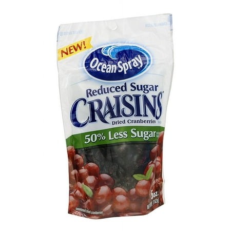 Ocean Spray Reduced Sugar Craisins 5 Oz ( 4 Pack)