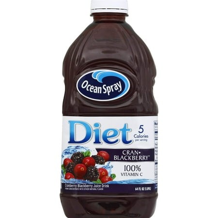 Ocean Spray Diet Cranberry Blackberry Juice Drink  64 Fl Oz Bottle