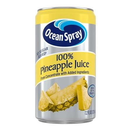 Ocean Spray 100% Pineapple Juice  7.2 Oz Cans (Pack of 24)