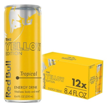 Red Bull Energy Drink  Tropical  8.4 Fl Oz (12 Pack)