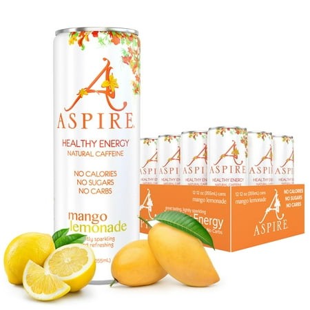 Aspire Healthy Energy Drink with Natural Caffeine - No Calories  Sugar and Carbs | Vitamins B  C  & Biotin | No Preservatives  Gluten Free | Suitable 