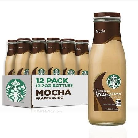 Starbucks Frappuccino Coffee Drink  Mocha  13.7 Fl Oz Bottles (12 Pack)