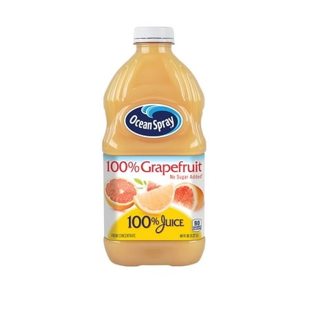 Ocean Spray 100% Juice  Grapefruit Juice  60 Fl Oz Bottle (Pack of 6)