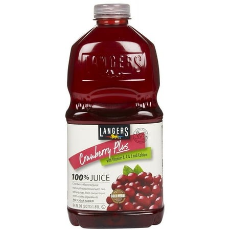 LANGERS CRANBERRY PLUS JUICE PLASTIC BOTTLE 1 CT 64 OZ (Pack of 3)