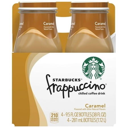 Starbucks Frappuccino Coffee Drink  Caramel  9.5 Oz (4 Pack)