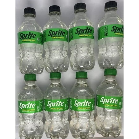 Sprite Lemon Lime Soda and Sprite Lemon Lime Zero Sugar  12Oz Bottles  Pack of 8  Bundled with Langs Recipe Card  Sprite Soda Bottles  Zero Sugar Spri