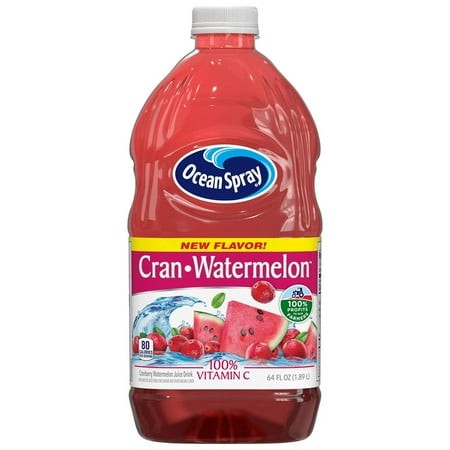 Ocean Spray Cran-Watermelon Juice Drink  64 Ounce Bottle (Pack of 48)