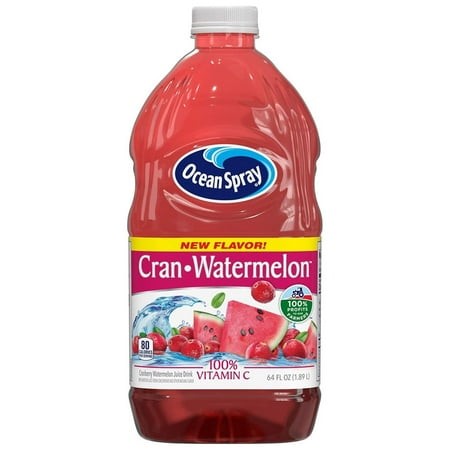 Ocean Spray Cran-Watermelon Juice Drink  64 Ounce Bottle (Pack of 12)
