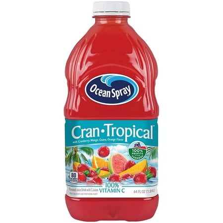 Ocean Spray Cran-Tropical Juice Drink  64 Ounce Bottle (Pack of 32)