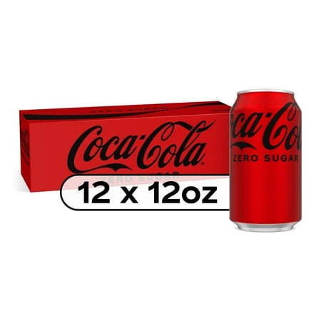 Coca-Cola Zero Sugar Soda Pop  12 Fl Oz  12 Pack Cans