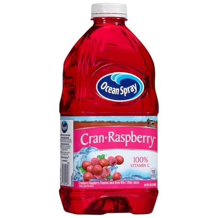 Ocean Spray Cran-Raspberry Juice Drink  64 Fl Oz (1.89 Ltr) (Pack of 10)