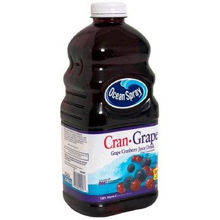 Ocean Spray Cran-Grape Juice Drink  64 Fl Oz (1.89 Ltr) (Pack of 18)