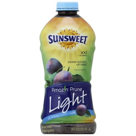 Sunsweet Prune Juice Cocktail  Light  64 Oz (Pack of 2)