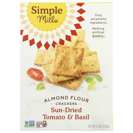Simple Mills - Variety SE33 Snacks  Fine Ground Sea Salt  Rosemary & Sea Salt  Sun Dried Tomato & Basil  4.25 Oz Pack of 6