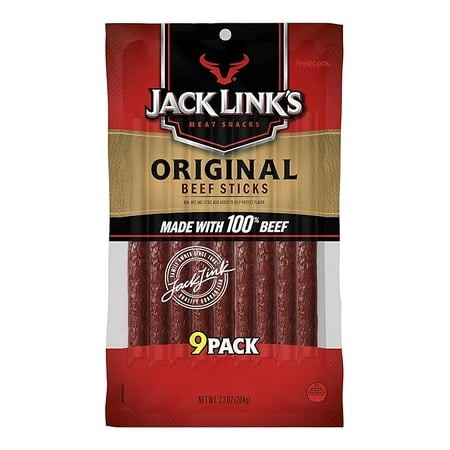 Jack Links  Beef Sticks  Original  9 Pack   7.2 Ounce