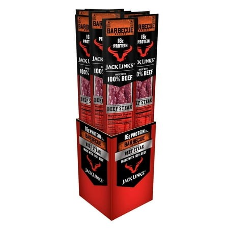Jack Link’s Premium Cuts SE33 Beef Steak  BBQ Recipe  Great Protein Snack with 16g of Protein and 13g of Carbs per Serving  Made with Premium Beef  