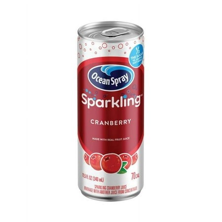 Ocean Spray Sparkling Cranberry Juice Drink  11.5 Fl Oz Cans  4 Count (Pack of 6)