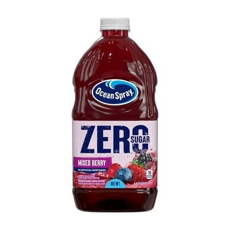 Ocean Spray Zero Sugar Mixed Berry Juice Drink 64 Fl Oz (Pack of 16)