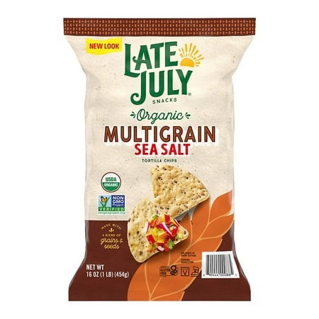 Late July Snacks Organic Multigrain Sea Salt Tortilla Chips  16 Oz