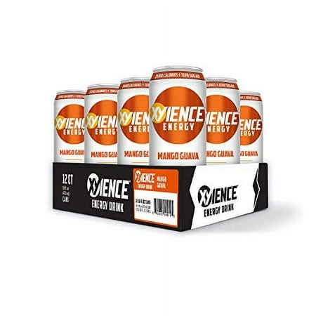 XYIENCE Energy Drink | Mango Guava | Sugar Free | Zero Calories | Natural Flavors | Vitamin Fortified  16 Fl Oz (Pack of 12)