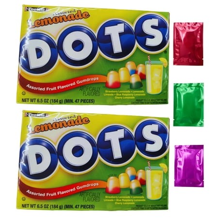 Tootsie Dots Lemonade Gumdrops  Assorted Fruit Flavored Gummy Candy  Birthday Christmas Easter Gift Basket Stuffer Egg Hunt Goodies Bag Filler Party F