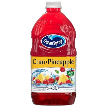 Ocean Spray Juice Drink  Cran-Pineapple  64 Fl Oz (Pack of 16)