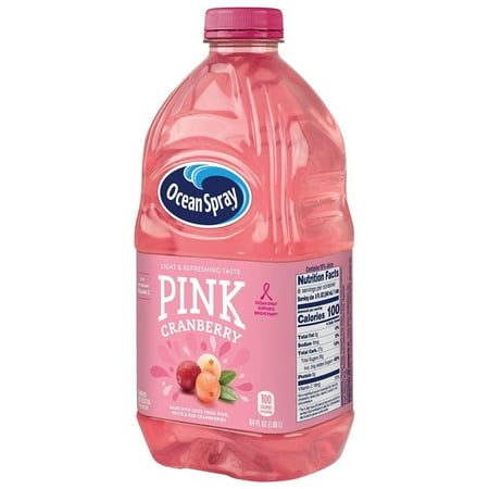 Ocean Spray Pink Cranberry Juice Drink  64 Ounce Bottle (Pack of 8)