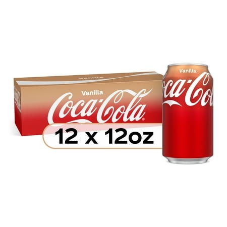 Coca-Cola Vanilla Soda Pop  12 Fl Oz  12 Pack Cans