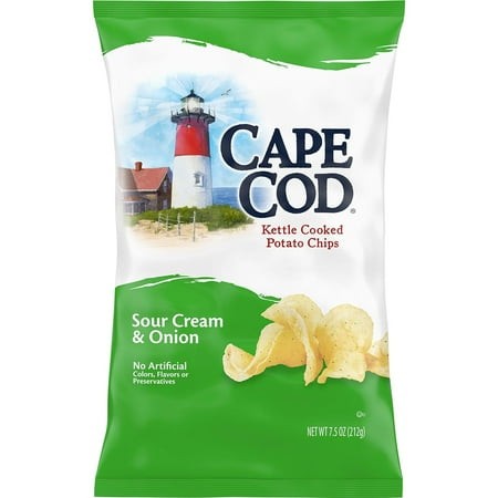 Potato Chips  Sour Cream and Onion Kettle Cooked Chips  7.5 Oz