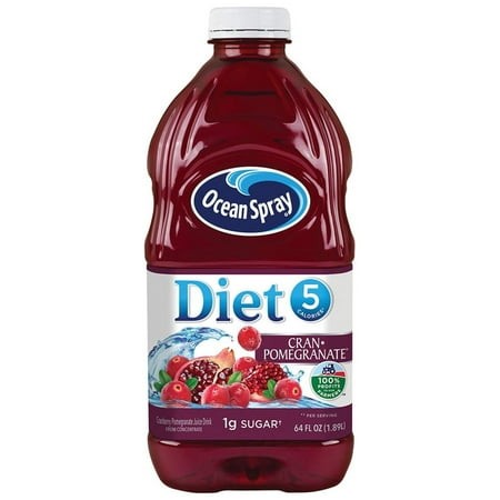 Ocean Spray Diet Cran-Pomegranate Juice Drink  64 Ounce Bottle (Pack of 18)