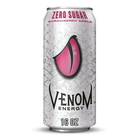 Venom Zero Sugar Strawberry Apple Energy Drink  16 Fl Oz Can ( 8 Pack)