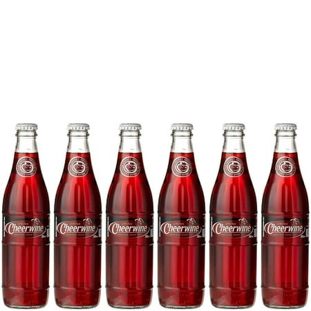 Cherry Soft Drink Soda  12 Fl Oz Glass Bottle (Pack of 6  Total of 72 Fl Oz)