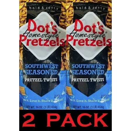 2x Homestyle SOUTHWEST SEASONED PRETZEL TWISTS 16 Oz - 2 PACK