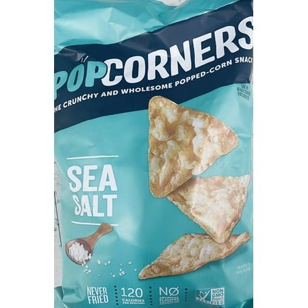 SEA SALT Popped Corn Crisps Snacks 7 Oz Bag