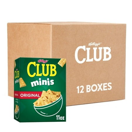 Club Minis Mini Crackers  SE33 Lunch Snacks  Snack Crackers  Original (12 Boxes)