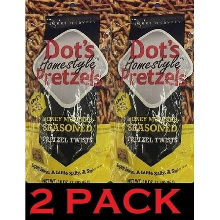 2x Homestyle HONEY MUSTARD Seasoned Pretzel Twists Family Size 16oz 2 PACK