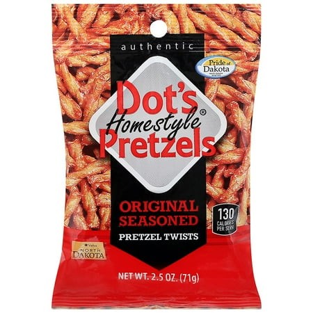 Dot S Pretzels Original Seasoned Pretzel Twists 2.5 Oz Pack of 2