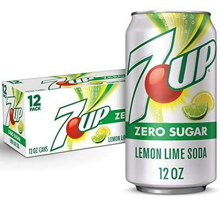 7UP Zero Sugar Lemon Lime Soda  12 Fl Oz Cans (Pack of 12)