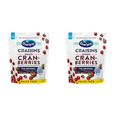 Ocean Spray Craisins Dried Cranberries  Original  24 Ounce (Pack of 2)