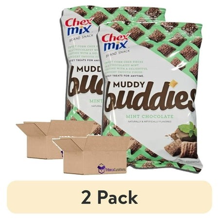 (2 Pack) Muddy Buddy Variety Pack Includes Peanut Butter & Chocolate  Brownie  MInt and Cookies & Cream | Pack of 4