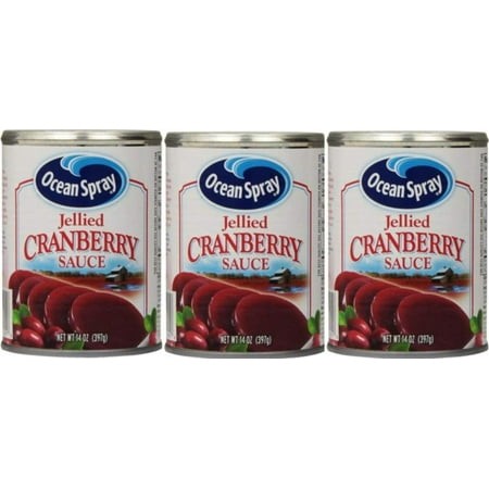 Ocean Spray Jellied Cranberry Sauce  14 Ounce (Pack of 3)