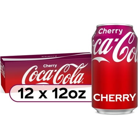 Coca-Cola Cherry Soda Pop  12 Fl Oz  12 Pack Cans