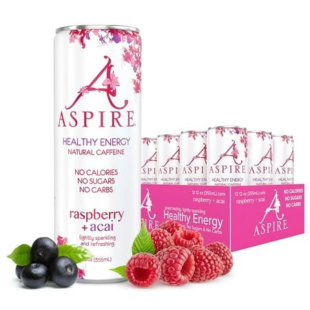 Aspire Healthy Energy Drink with Natural Caffeine - No Calories  Sugar and Carbs | Vitamins B  C  & Biotin | No Preservatives  Gluten Free | Suitable 
