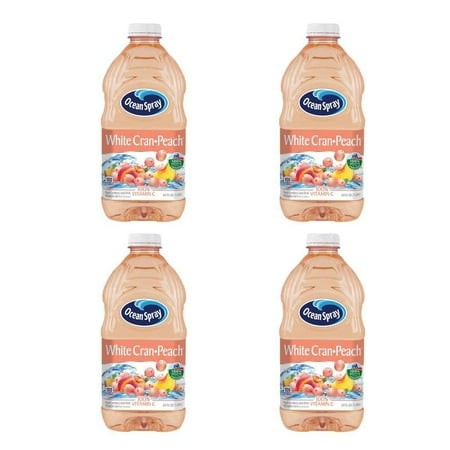 Ocean Spray White Cran Peach Juice 64 Fl Oz 4 Pack by Qualitatt