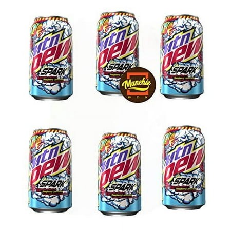 Pepsi Mountain Dew   the Dew with a Blast of Raspberry Lemonade by (Pack of ( 6 ) 12 Oz Cans)  12 Fl Oz (Pack of 6)